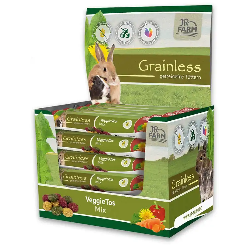 Preiswert Sparpaket 2 x 25 g JR Farm Grainless VeggieTos Mix Nager Snack